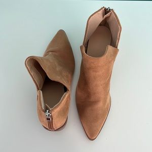Never worn tan booties! Size 8